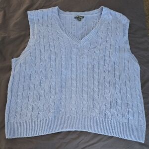 Wild Fable Light Blue V-Neck Sweater Vest